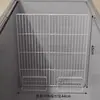 Refrigerador de estilo rejilla para supermercado con compartimentos de congelación y almacenamiento en capas de un solo lado, partición de congelador comercial