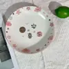 Atacado de Cerâmica Shanxi Placas Ruyi Impressas de 8 polegadas para Uso Doméstico, Pratos Simples para Lojas de 2 Reais, Barracas de Mercado Diversas