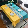 Toalha de Mesa Luxo Leve Toque de Alta Qualidade Impermeável à Prova de Óleo à Prova de Escaldamento Sem Lavar PVC Capa de Mesa de Centro Pano de Mesa de Jantar Estilo Ins Tapete de Mesa de Jantar