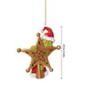 Colgante Creativo del Grinch Navideño Transfronterizo Decoración para Árbol de Navidad Colgante Acrílico Colgante para Espejo Retrovisor de Coche