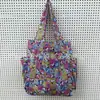 Bolsa de Compras Ecológica con Estampado de Dibujos Animados Linda Bolsa de Compras de Verduras para Mamá Gran Capacidad Plegable Portátil Estilo Femenino