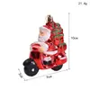 Adornos navideños de plástico, medias navideñas, muletas, colgantes, pequeños adornos para árboles de Navidad.