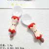 Desenho Animado Nova Garfo Colher de Maçã Resina Acessórios DIY Cola de Creme Capa de Celular Buraco Sapato Grampo de Cabelo Bijuterias