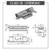 Bisagra Oculta de Acero Inoxidable Cl283 para Puerta de Gabinete Integrada, Chasis de Gabinete Eléctrico, Bisagra para Gabinete de Maquinaria Industrial