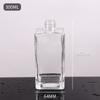 Botella de Aromaterapia de Vidrio 60ml Botella Dispensadora Cosmética Transparente Cuadrada Alta Difusor de Aroma de Aceite Esencial Botella de Aromaterapia sin Llama