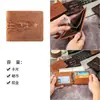 Cartera de Piel de Vaca para Hombre Transfronteriza con Patrón de Cocodrilo en Relieve, Billetera Portátil para Monedas, Tarjetero con Múltiples Ranuras para Tarjetas, Cartera Corta de Cuero