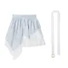 2026 Diseño Original Diario de Isla Estilo Chino Nuevo Estilo Chino Conjunto de Falda con Correa y Collar Elemento Han para Mujer 7300