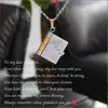 Collar con colgante de acero de titanio con letras de amor para chicas, estilo transfronterizo, con apertura para parejas, estilo nuevo, con personalidad y temperamento, cadena de clavícula.