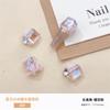 Arte de unhas de gelo de verão cristal em pilha joia de diamante através da cor açúcar ovo de pombo unha broca de unha rosa em pilha bola de diamante produto acabado