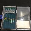 Luya anzol de mosca isca biônica grupo de pesca não machuca a linha sementes de melão lantejoulas com alimentador auxiliar amarrado conjunto equipamento de pesca isca artificial