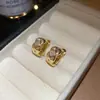 Pendientes de Borla Redonda con Circonita de Aguja Plateada Estilo Nuevo Retro Elegantes Versátiles Pendientes de Lujo Ligero de Gama Alta para Mujer