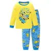 Ropa Nueva para Niños Manga Larga Niño Niño Bebé Dibujos Animados Manga Larga Avión Traje para Casa Pijama k212