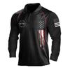 Camiseta polo de verano transfronteriza de comercio exterior para hombre, camiseta de manga larga con solapa suelta para exteriores, camiseta transfronteriza de moda para hombre