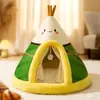 Ninho de Gato Transfronteiriço Outono e Inverno Novo Estilo Tenda Escovada Estilo Britânico Ninho de Gato Casa Quente de Inverno Ninho de Cachorro Suprimentos para Animais de Estimação