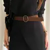 Cinto Retro de Camurça para Mulheres, Saia com Design Exclusivo, Cinto para Jeans, Acessórios, Cinto Casual de Alta Qualidade e Versátil