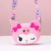 Nueva Bolsa de Almacenamiento Mini de Silicona con Dibujos Animados Lindos Monedero Cruzado para Niños Pequeños Bebé Bolso de Hombro Simple y Versátil