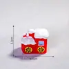 Novo Papai Noel de Natal Boneco de Neve Micro Paisagem Cena de Neve Caixa de Trem Meias de Natal Pequeno Presente Sino Enfeites de Resina