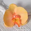 Pétalas de cabeça de flor phalaenopsis de filme artificial acessórios de flor artificial adorno de cabeça grampo de cabelo diy feito à mão decoração de casamento