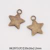 Accesorios de Joyería de Aleación Retro DIY 16mm Colgante de Estrella de Cinco Puntas Collar Material de Decoración de Ropa Colgante de Estrella