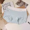 Fotos Reales del Producto~10A Algodón de Color Antibacteriano Algodón Puro Talla Grande para Mujer Boxer de Alta Elasticidad que se Ajusta a la Cadera con Entrepierna Extendida