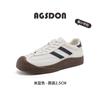 Zapatillas Blancas Augusden para Mujer 2026 Otoño Nuevas Retro de Suela Gruesa Casual Deportivas Planas Zapatos de Entrenamiento Alemanes