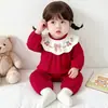 Ropa para Bebé de Cien Días Luna Llena Mameluco para Bebé Mono Vestido de Primer Cumpleaños Primavera Otoño Manga Larga Ha Yi