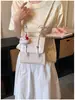 Mochila Yuezi Estilo Coreano de Bolinhas para Mulheres 2026 Nova Moda Tendência Bolsa de Mão Diária Casual Mini Mochila Escolar