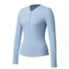 Camiseta Deportiva de Manga Larga con Cuello en V Henry Americana Transfronteriza para Adelgazar Aspecto Fitness Ropa de Yoga Otoño e Invierno t