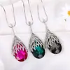 Cadena de Suéter con Colgante de Diamante de Cristal de Alta Gama de Moda Estilo Coreano para Mujer Estilo Caliente Transfronterizo Geométrico Personalizado Versátil Ropa al por Mayor