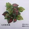 Cacho de Planta Artificial Folhas de Uva Folhas de Maçã Folhas de Batata Doce Planta Verde Artificial Decorativo de Mesa em Vaso Arranjo de Flores