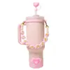 Botella de Agua Térmica Stanley Tapón Antipolvo Taza con Popote Tapa de Taza Correa de Mano Cordón para Botella de Agua Múltiples Estilos Versátiles Set