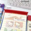 Cuaderno con Tablero Magnético de Clip de Gato KT de Dibujos Animados, Bloc de Notas Desprendible de Páginas de Colores A5, Cuaderno con Tablero de Clip de Alto Valor para Estudiantes