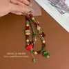 Cadena Colgante de Teléfono Móvil con Cuentas Coloridas Navideñas Atmósfera de Lujo Accesible Colgante Decorativo para Bolso de Cadena Foto Ccd Estilo Caliente Navideño