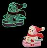 Muñeco de Nieve Navidad Zuecos Luminosos Flor para Zapato Bolso de Playa Flor para Zapato Hebilla para Zapato Accesorios DIY Accesorios Decorativos Transfronterizo