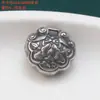 Plata de ley S925 cuentas de moneda de murciélago nudo chino accesorios de mariposa vintage desgastados material de cuentas hecho a mano para DIY