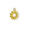 Aa-14 Más Vendido Multicolor Girasol Margarita Gota de Aceite Colgante DIY Aleación Joyería Accesorios Pulsera Pendientes Colgante