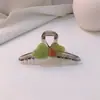 Elegante pinza de tiburón color gelatina para el pelo, pinza linda, tocado, moda femenina, encantador pasador para la parte trasera de la cabeza, clip para recogido
