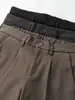 Ropa de Hombre Fengshe / Pantalones Casuales Gruesos de Invierno con Forro de Felpa para Hombre Cintura Elástica Pantalones Largos para Hombre Pantalones Cálidos de Nueve Puntos