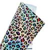 Venta Directa de Fábrica de Película de PVC Láser con Estampado de Leopardo Iridiscente Nuevo, Material Duradero y Resistente para Bolsos, Equipaje, Zapatos y Películas para Abanicos