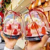 Caja Navideña para Pastel de 4 Pulgadas Caja para Postre Empaque Navideño de Árbol de Navidad Redonda Elevada Decoración de Regalo Adorno Horneado