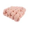 Almohada Cuadrada Tejida de Peluche de Cordero Transfronteriza Estilo ins Otoño e Invierno Cojín para Sofá Sala de Estar Funda de Almohada para Ventana de Rincón Mesita de Noche