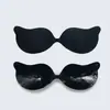 Orejas de Gato Brillantes Cepilladas a Mano Parche de Seno Mango Soporte de Seno Push-Up Transpirable Invisible Sin Tirantes Lencería de Boda para Mujer Parche para el Seno
