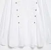 Top de camisa popeline estilo pop europeu e americano novo de verão transfronteiriço 2026 com decoração de fivela de nó 7019310 cor