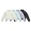 Ropa Vintage Yidao 2026 Invierno Nuevo 90 Plumón de Pato Blanco Ligero para Exteriores Repelente al Agua Cuello Alto Corta Chaqueta de Plumón Canalé