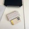 Transfronterizo 2025 Nuevo Estilo Cartera Larga de Mujer a Cuadros Bolso de Mano de Moda Bolsa para Teléfono Móvil de Gran Capacidad Tarjetero Billetera