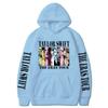 Tamanho europeu e americano TAYLOR SWIFT moletom casual com capuz masculino e feminino hip hop jaqueta suéter esportiva tamanho europeu