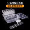 Caja de Almacenamiento con Rejilla Caja de Joyería Caja de Joyería para Pendientes Pequeños con Tapa Plástico Transparente Caja Conveniente para Piezas Tornillos Caja de Medicamentos