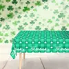 Nuevo Mantel Cuadros de Trébol St Irlandés. Mantel de Plástico Desechable para Decoración de Fiesta del Día de San Patricio