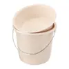 Cubo de Plástico, Cubo Transparente para Almacenamiento de Agua, Cubo Espesado para Baño, Cubo Portátil para Dormitorio de Estudiante, Lavandería Doméstica, Capacidad Extra Grande