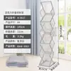Suporte de Folheto Dobrável Liga de Alumínio Exposição Celebridade da Internet Armazenamento Porta-Revistas de Chão Porta-Exibição Vertical de Jornais para Promoção